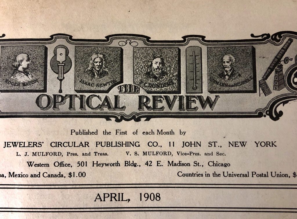 1908 Optical Review
