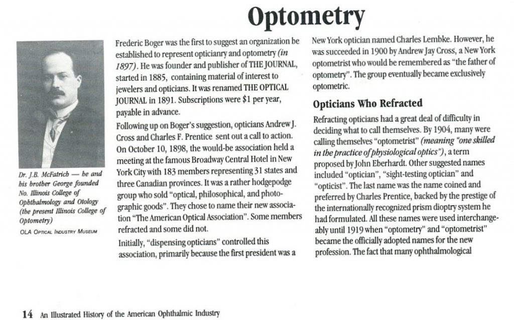Optician to Optometrist organization