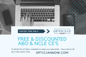 Free and discounted optician credits